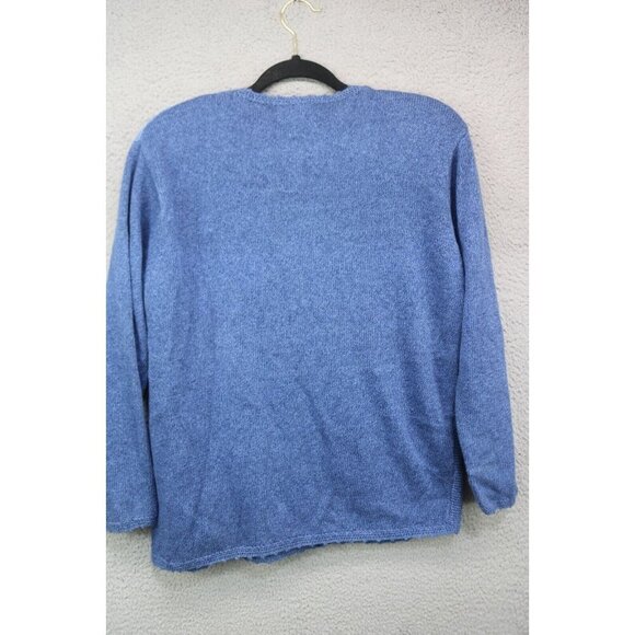 Napa Valley Petites Vintage Button Down Embroidered Sweater-Medium-Cottagecore - Picture 6 of 7